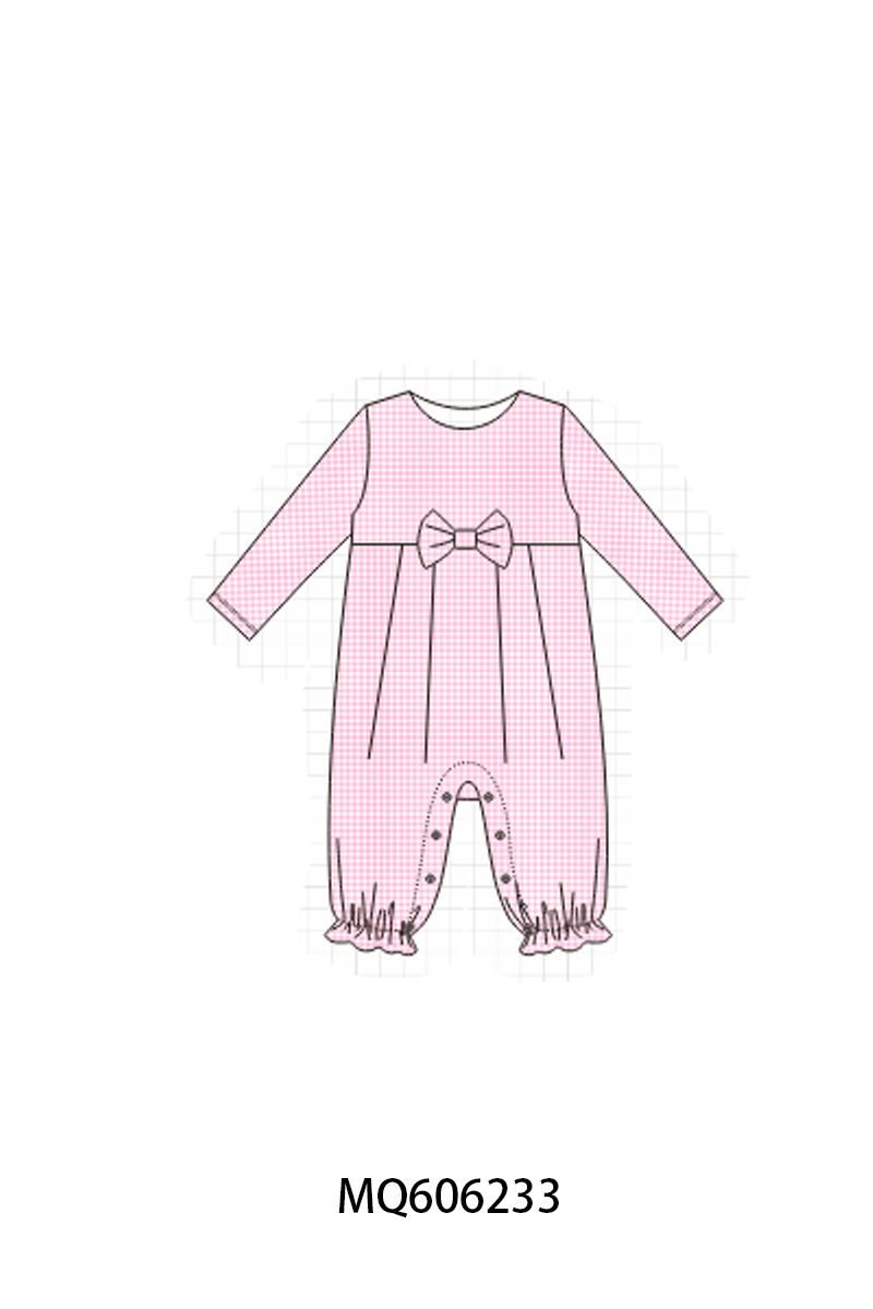 PO97 Pink bow gingham collection
