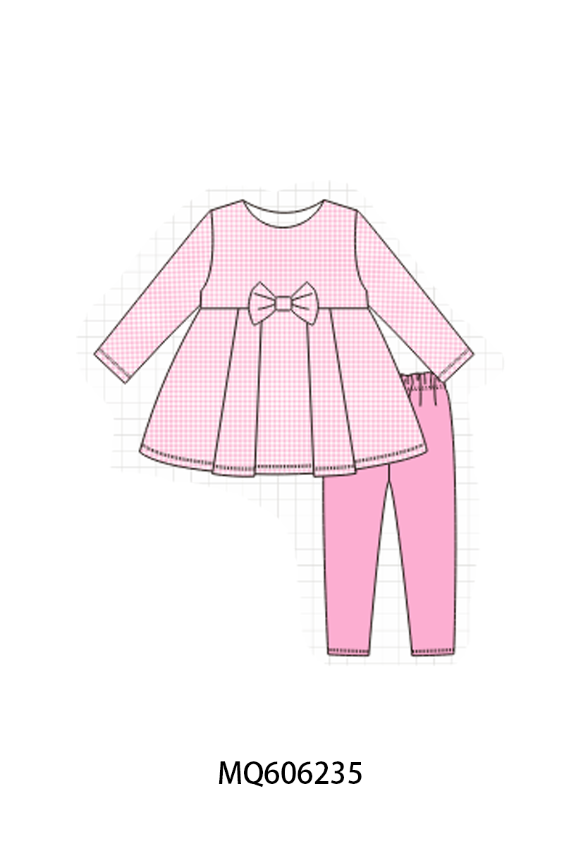 PO97 Pink bow gingham collection