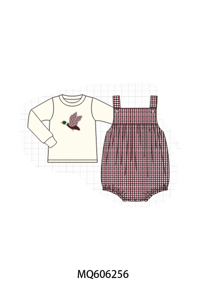 PO97 Beige duck applique gingham collection