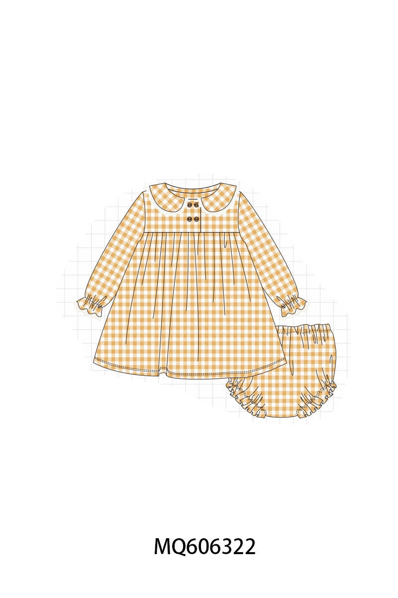 PO97 Mustard gingham collection