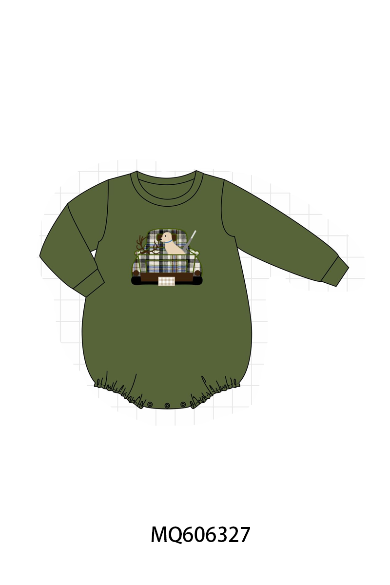 PO97 Forest hunting embroidery plaid collection