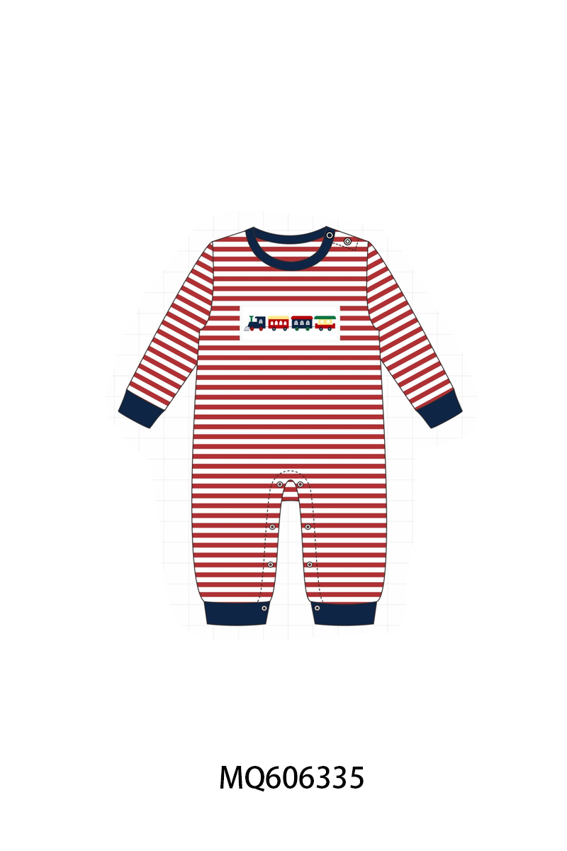PO97 Red rain embroidery stripe collection