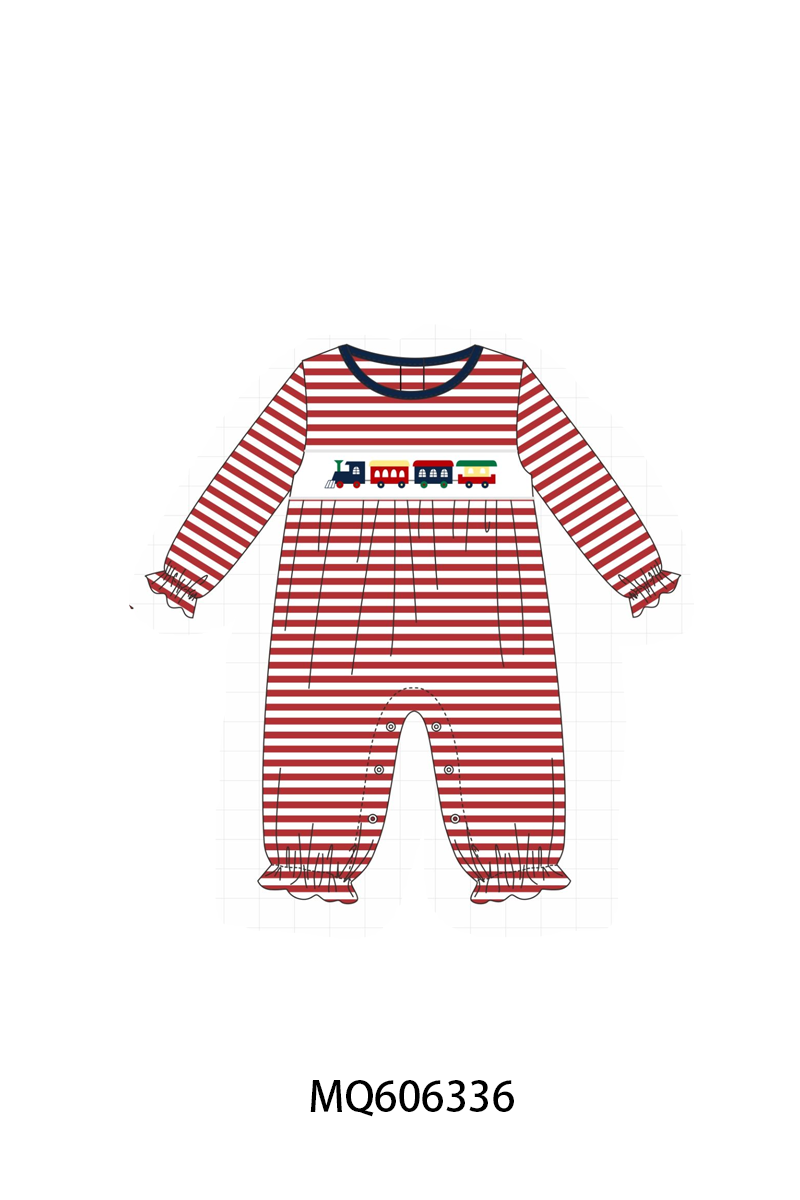 PO97 Red rain embroidery stripe collection