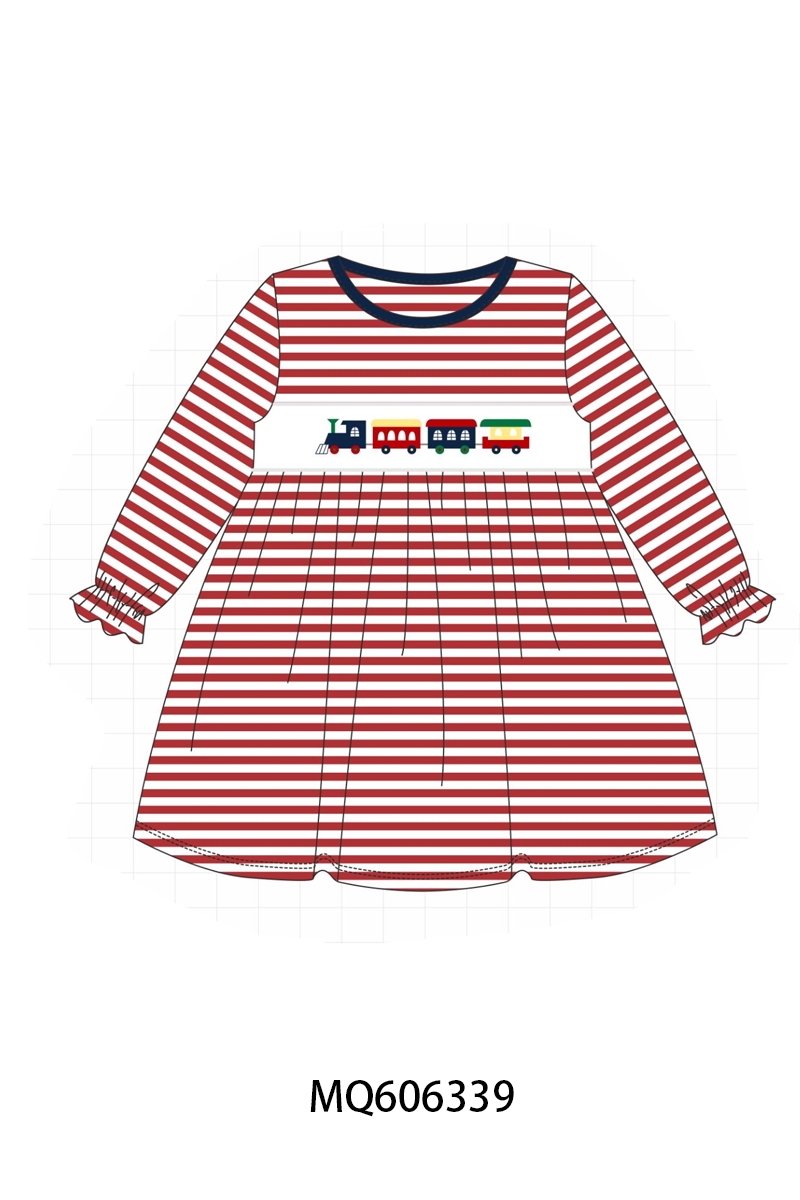 PO97 Red rain embroidery stripe collection