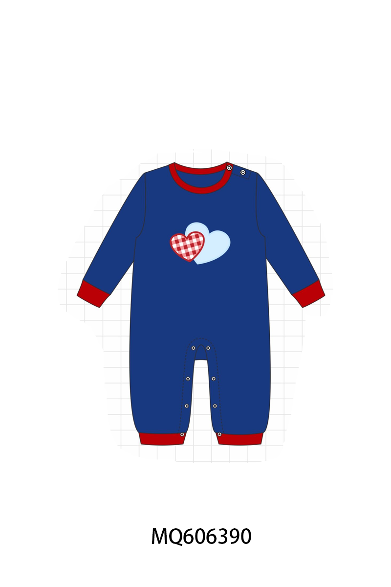 PO97 Red&blue heart applique collection