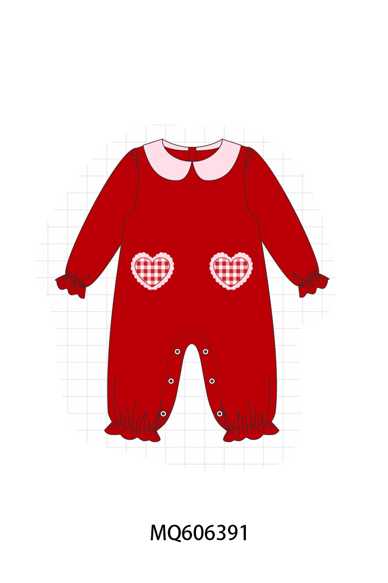 PO97 Red&blue heart applique collection