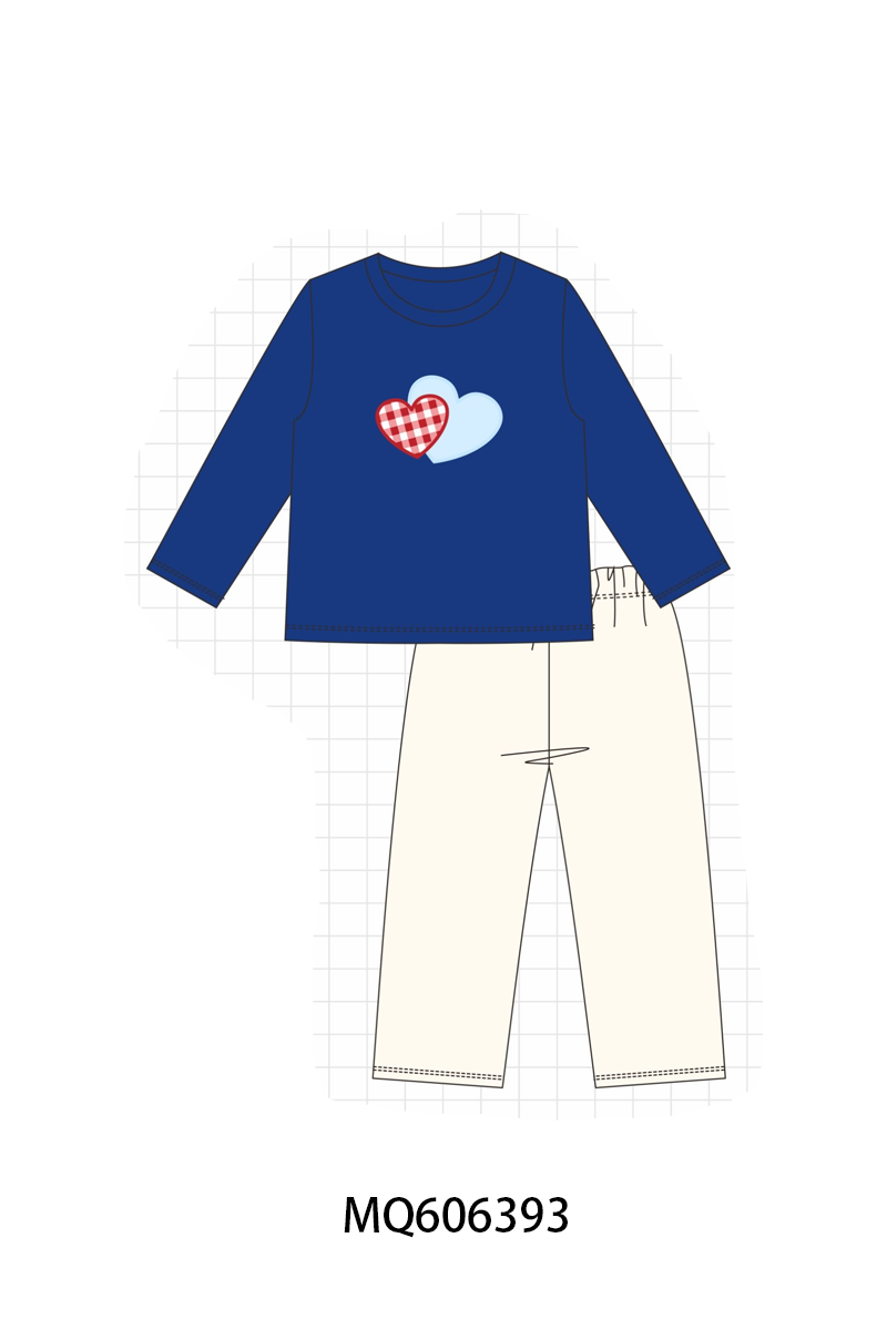 PO97 Red&blue heart applique collection