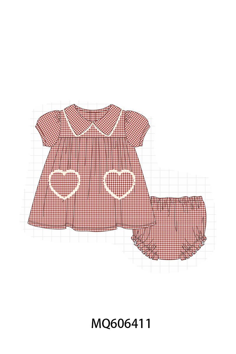 PO97 Red heart gingham collection